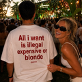 Oversized Tee - Illegal, Expensive or Blond