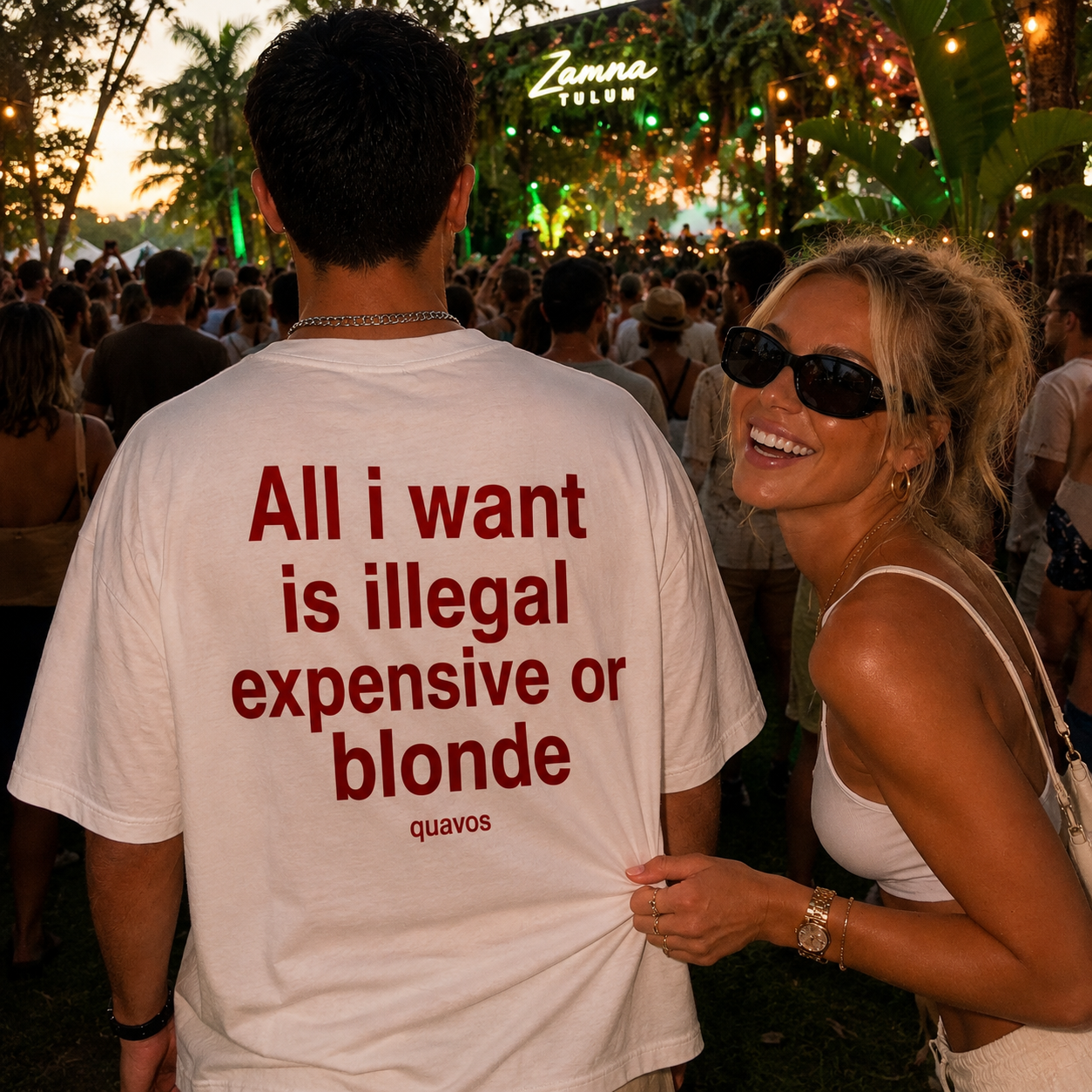 Oversized Tee - Illegal, Expensive or Blond