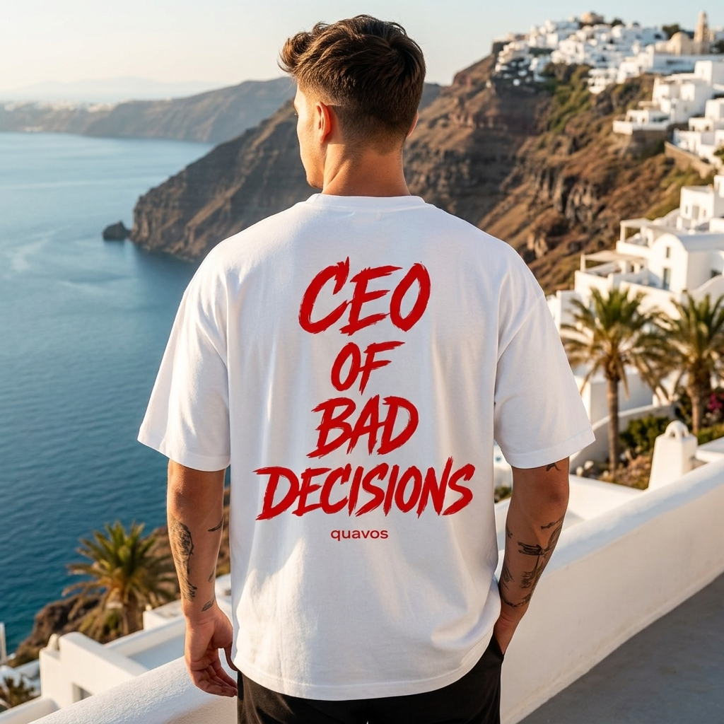 Oversize Tee CEO of Bad Decisions